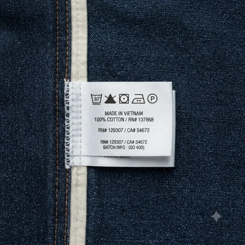 Garment Care Tag Flatlay Photo Systems