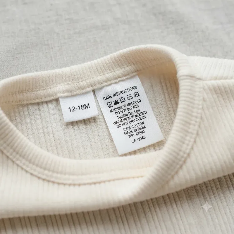 Garment Care Tag Flatlay Photo Systems