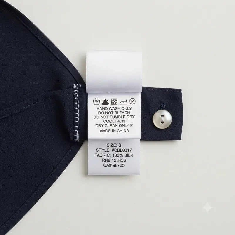 Garment Care Tag Flatlay Photo Systems