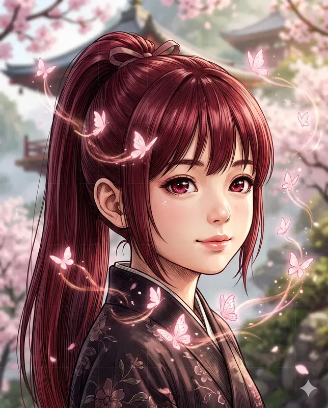 Butterfly Fantasy Manga Girls