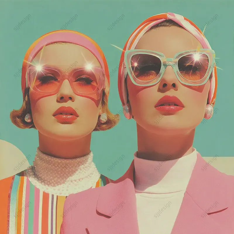 Retro Pop Portrait Collages
