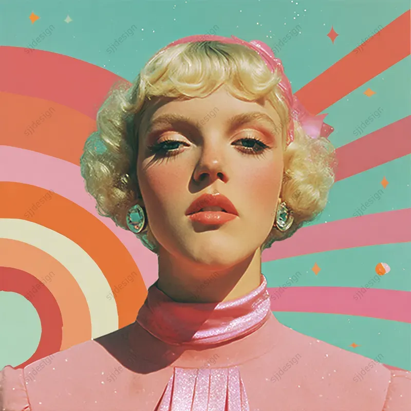 Retro Pop Portrait Collages