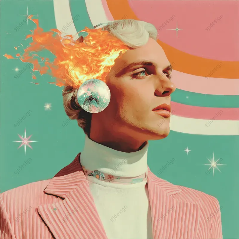 Retro Pop Portrait Collages