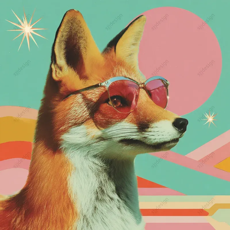 Retro Pop Portrait Collages