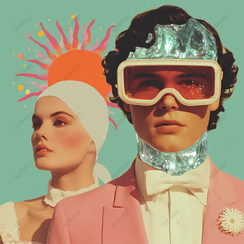 Retro Pop Portrait Collages