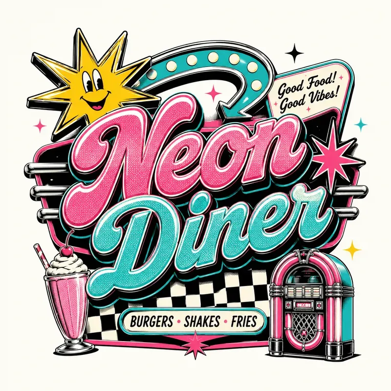 Retro Diner Identities