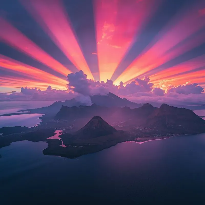 Cinematic Mountain Sunrise Photos