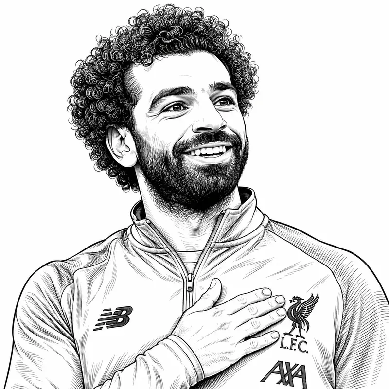 Elite Football Legends Line Art