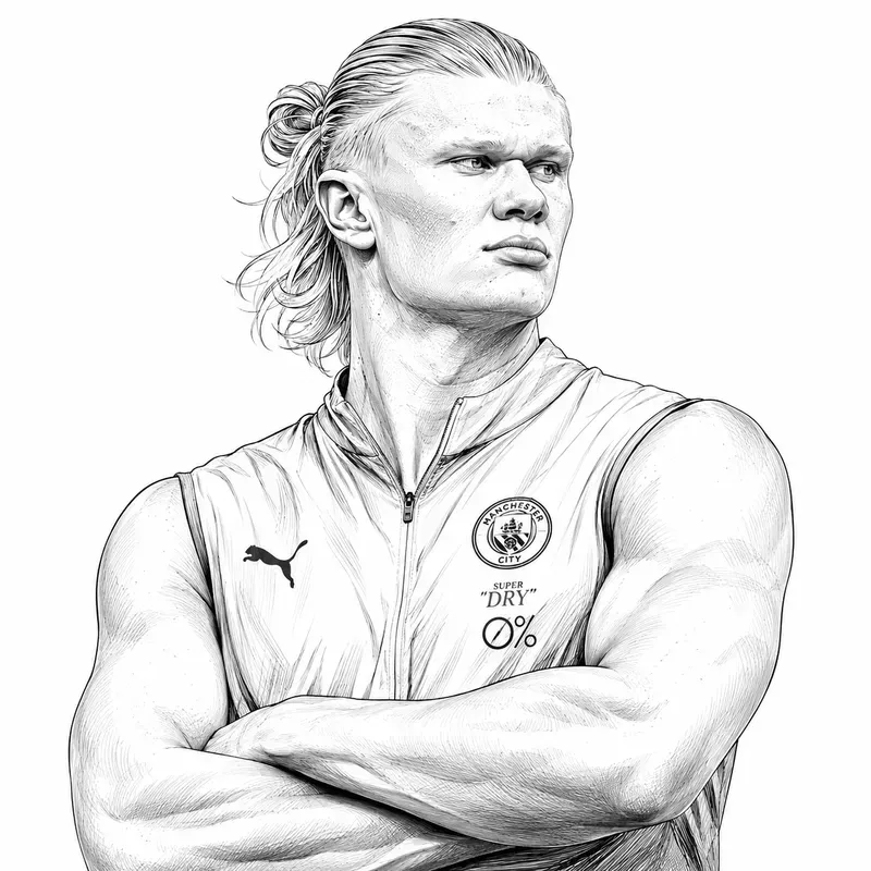 Elite Football Legends Line Art