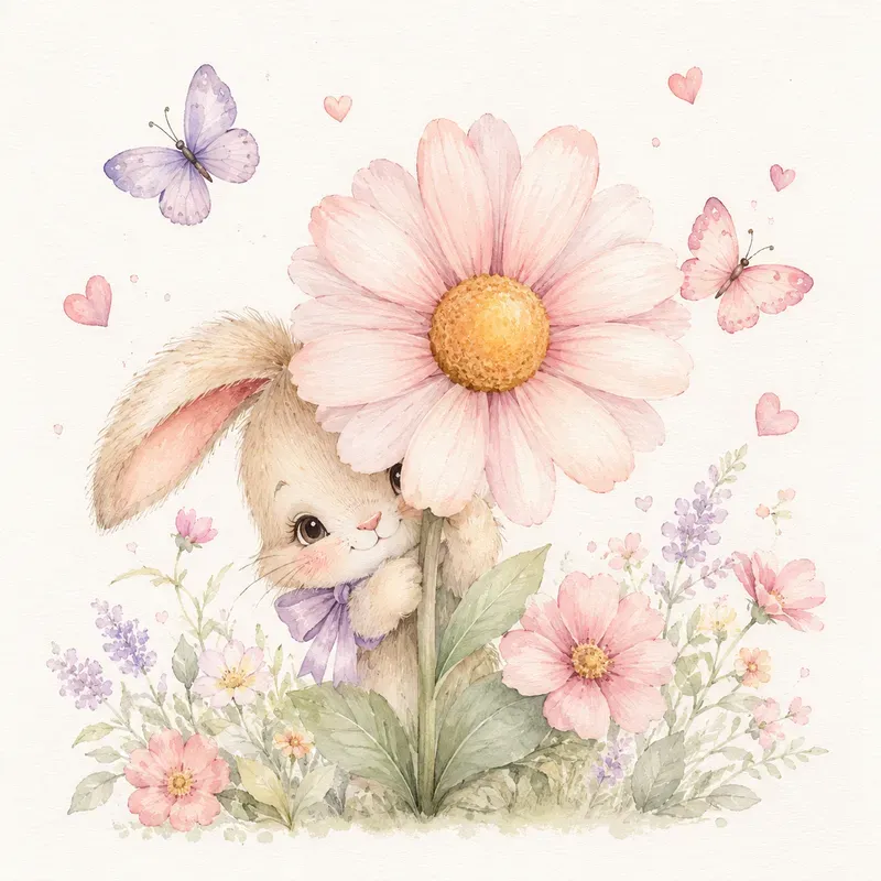 Pastel Nursery Animal Illustrations