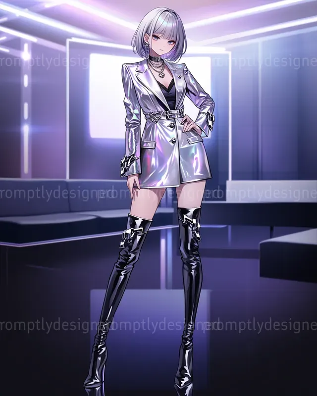 Cyber Anime Fashion Art