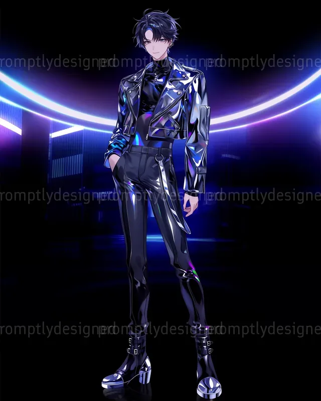 Cyber Anime Fashion Art