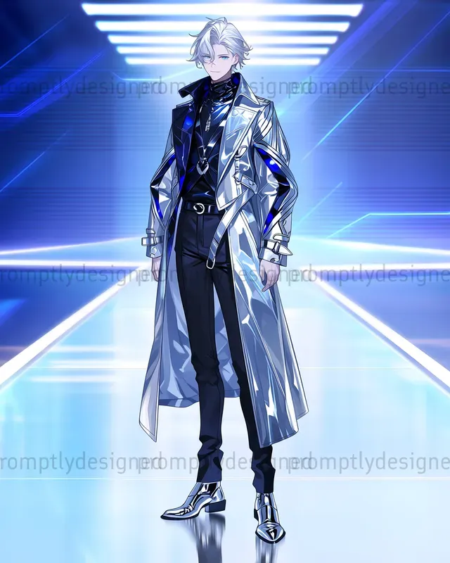 Cyber Anime Fashion Art