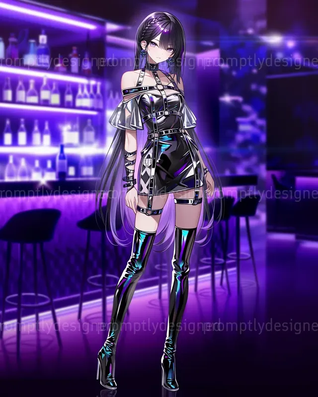 Cyber Anime Fashion Art