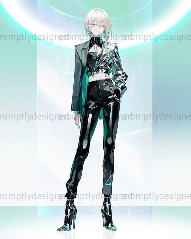 Cyber Anime Fashion Art