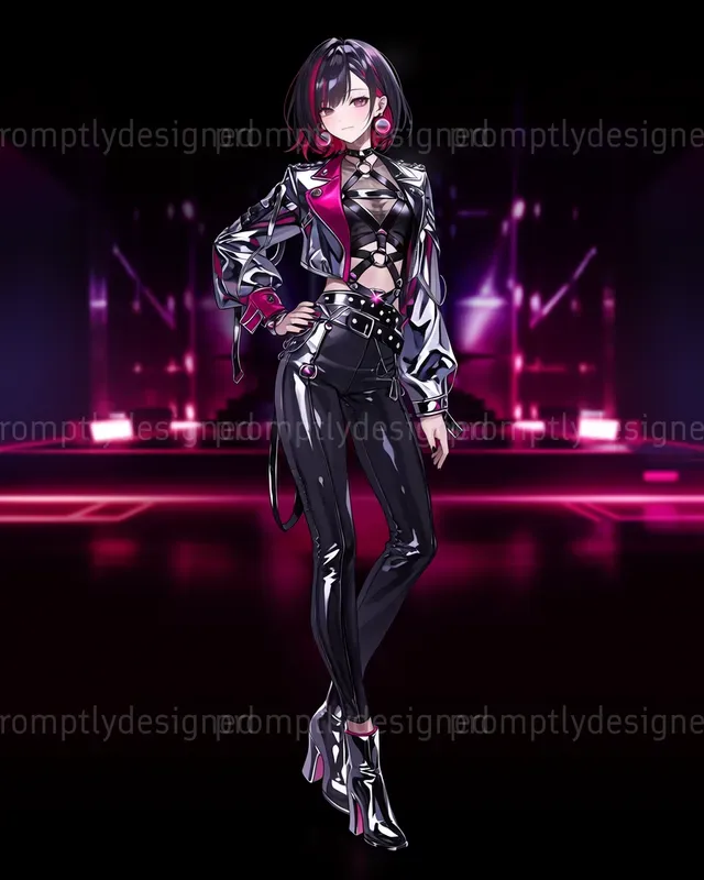 Cyber Anime Fashion Art