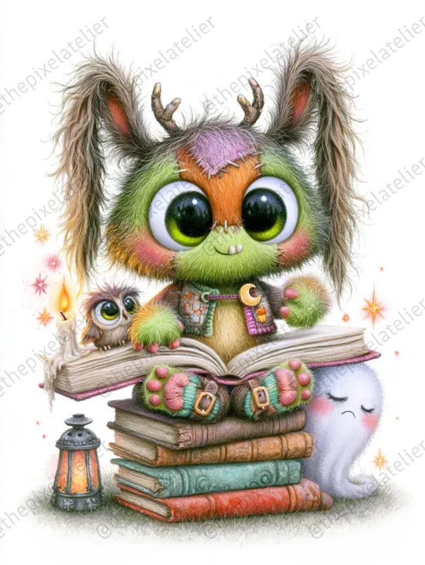 Fuzzy Spooky Halloween Monsters