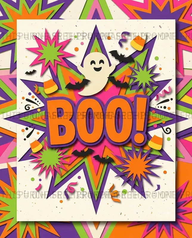 Halloween Cut Paper Graphics