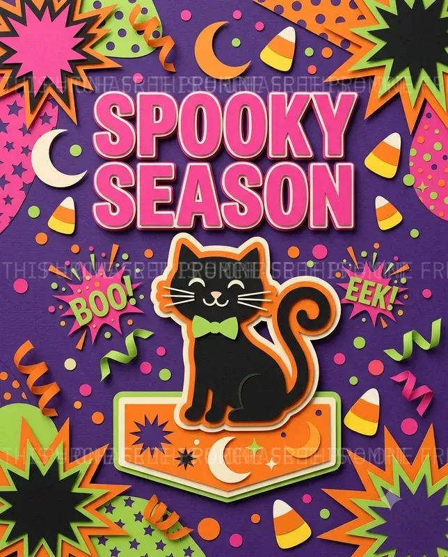 Halloween Cut Paper Graphics