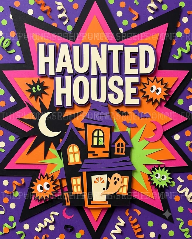 Halloween Cut Paper Graphics