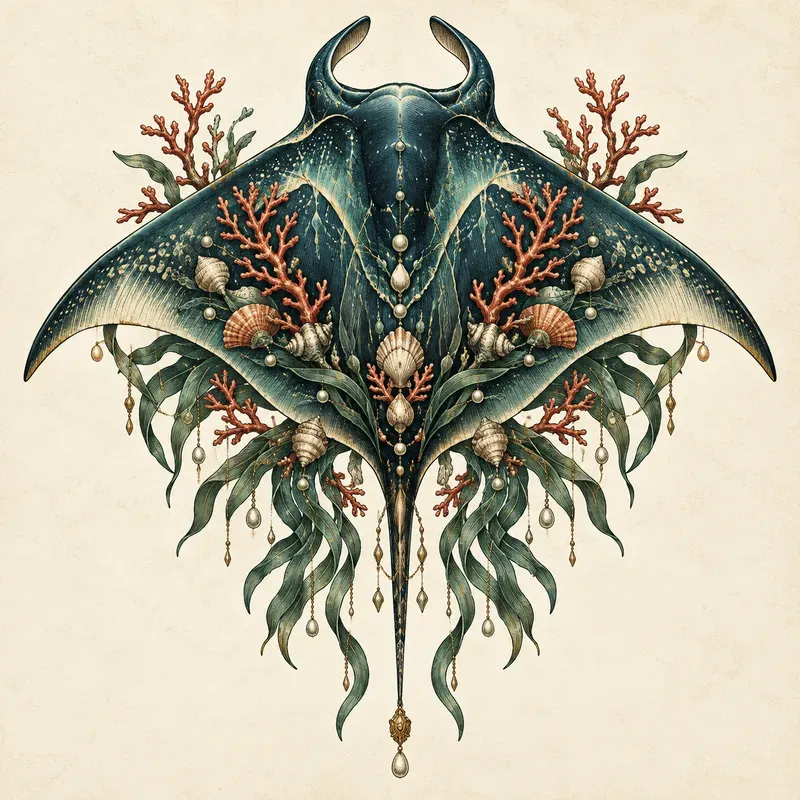 Vintage Botanical Emblem Art