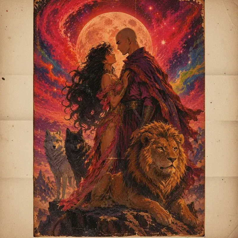 Vintage Fantasy Poster Art Any Scenes