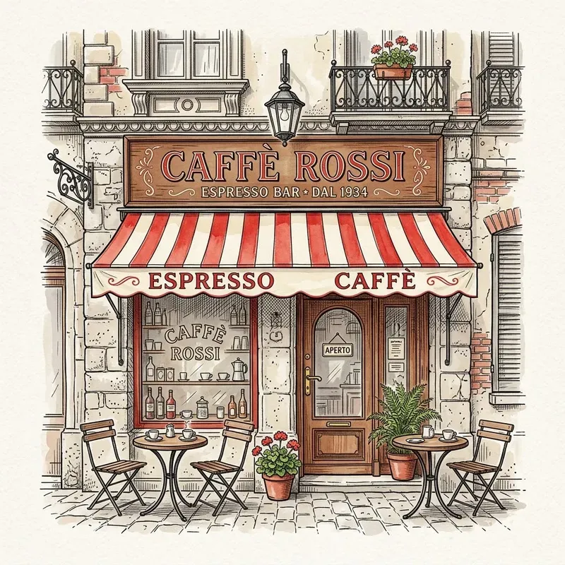 Ink Sketch Storefront Illustrations