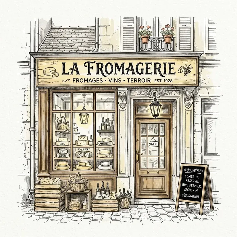 Ink Sketch Storefront Illustrations