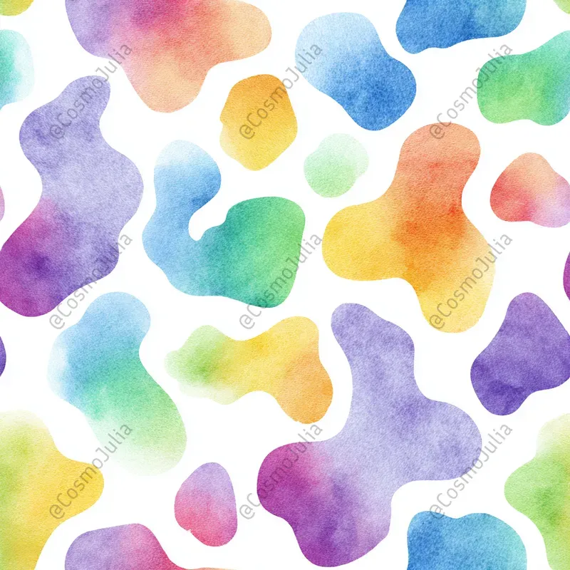 Watercolor Rainbow Pattern Collections