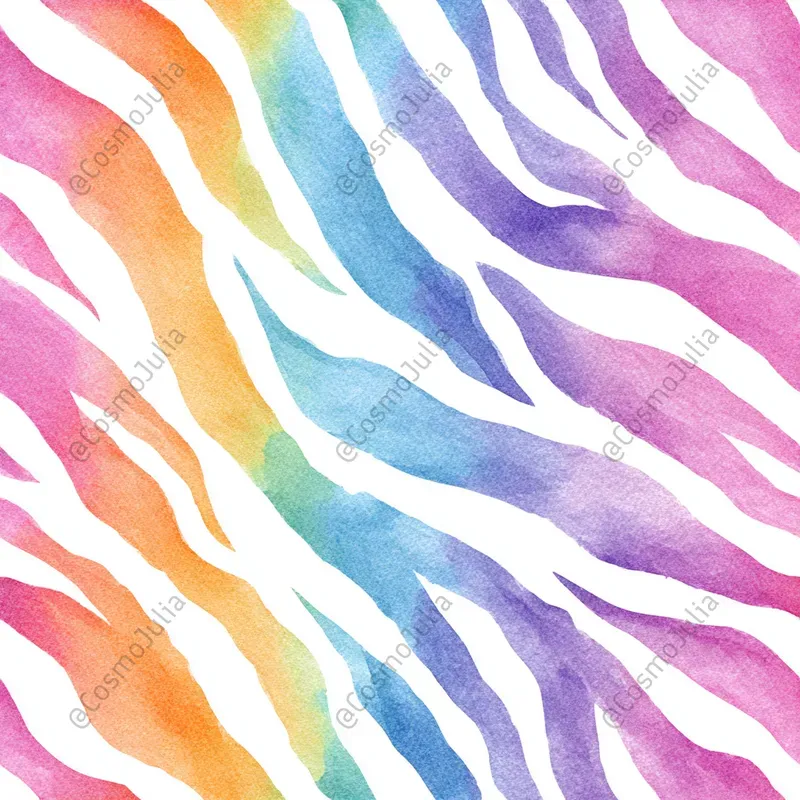 Watercolor Rainbow Pattern Collections