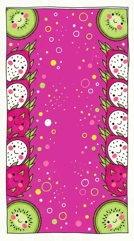 Whimsical Peekaboo Kids Border Art