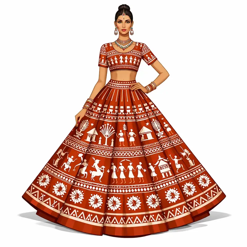 Warli Art Inspired Modern Fashion