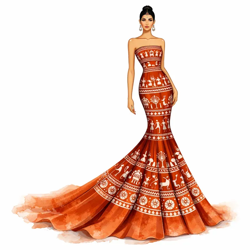 Warli Art Inspired Modern Fashion