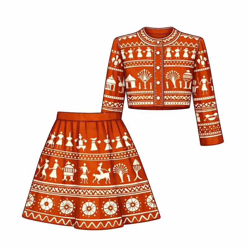 Warli Art Inspired Modern Fashion