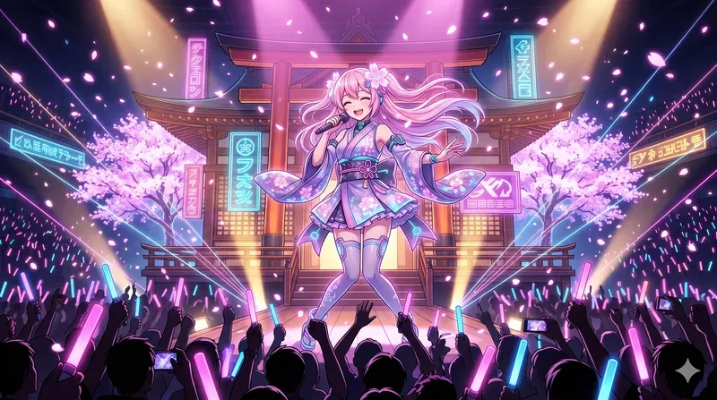 Holographic Anime Virtual Idol Concerts