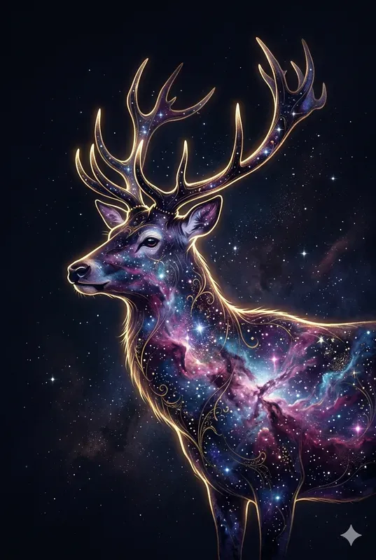 Nebula Silhouette Portrait Wall Art