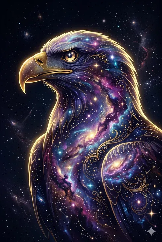 Nebula Silhouette Portrait Wall Art