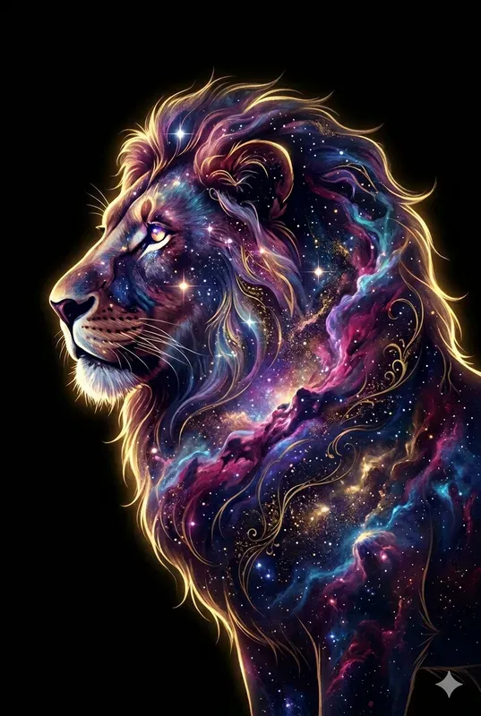 Nebula Silhouette Portrait Wall Art