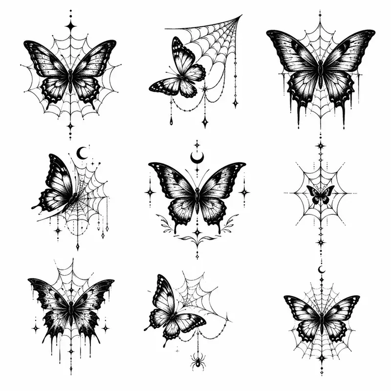 Gothic Tattoo Flash Sheets
