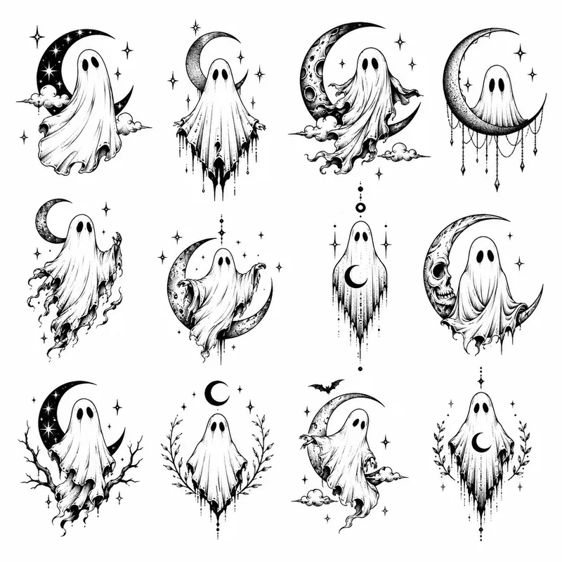 Gothic Tattoo Flash Sheets