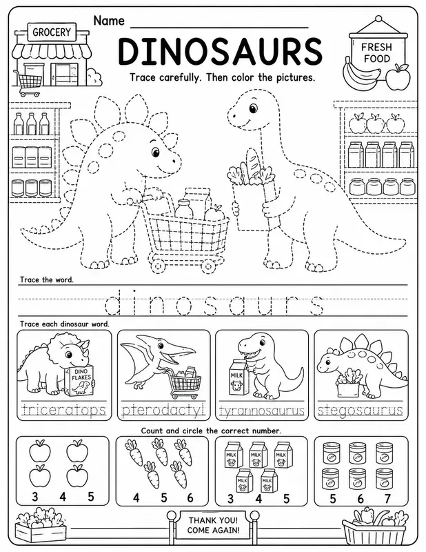Printable Tracing Worksheet Systems