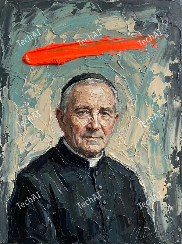 Textured Impasto Oil Portrait Art