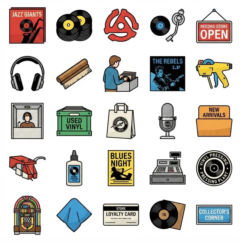 2d Retro Halftone Pop Art Sticker Sheets
