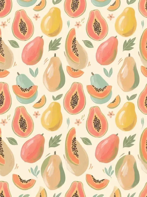 Pastel Gouache Painting Seamless Patterns