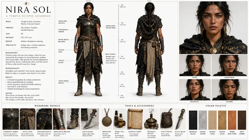 Cinematic Dossier Sheets