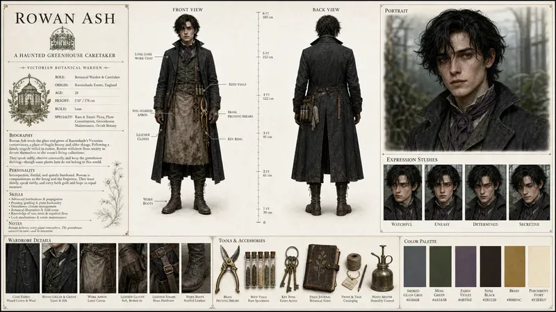 Cinematic Dossier Sheets