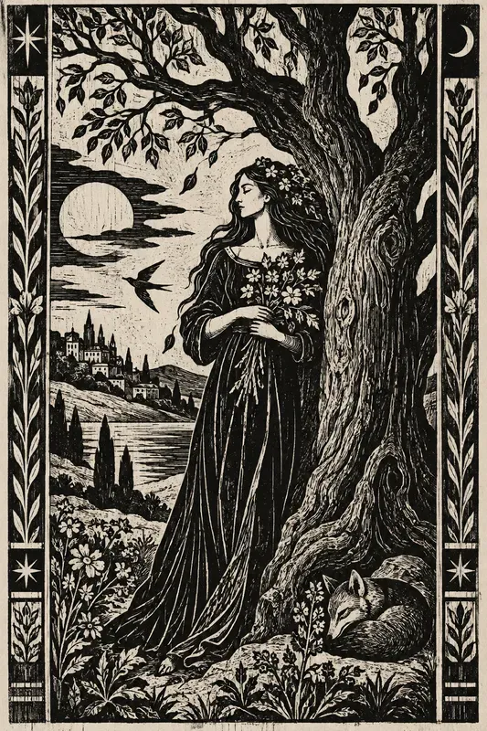 Woodcuts In A Surrealist Graphic Style