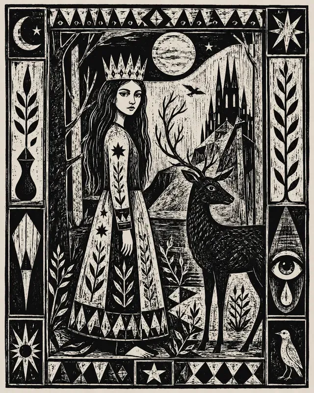 Woodcuts In A Surrealist Graphic Style