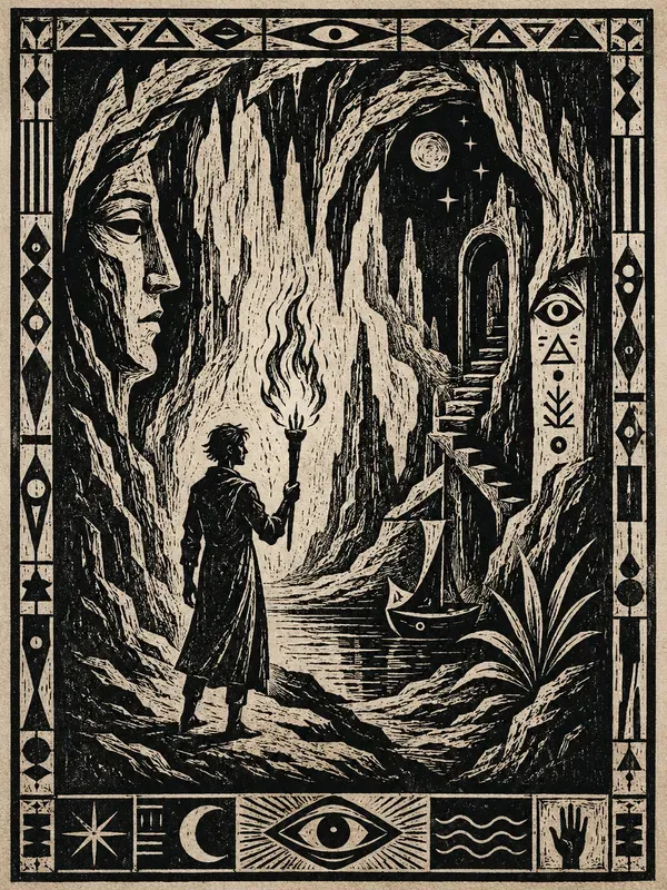 Woodcuts In A Surrealist Graphic Style