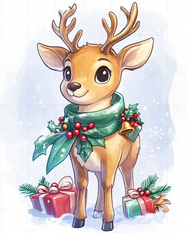 Christmas Character Illustration Cliparts